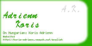 adrienn koris business card